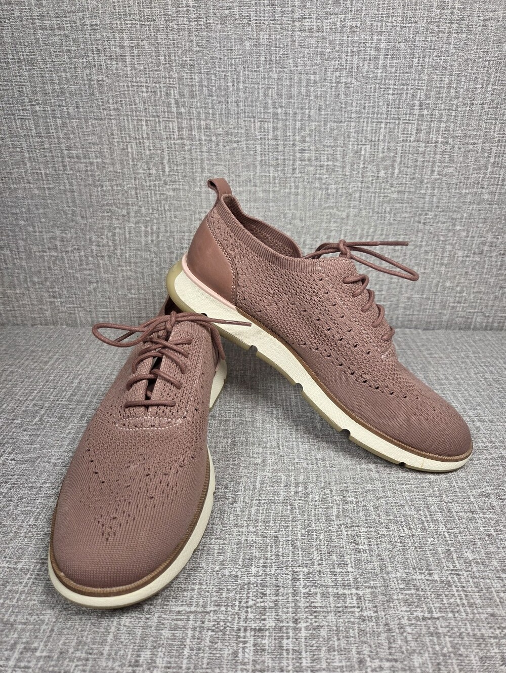 Cole Haan ZERØGRAND Stitchlite Pink Knit Oxford Sneakers Women's 8  $155